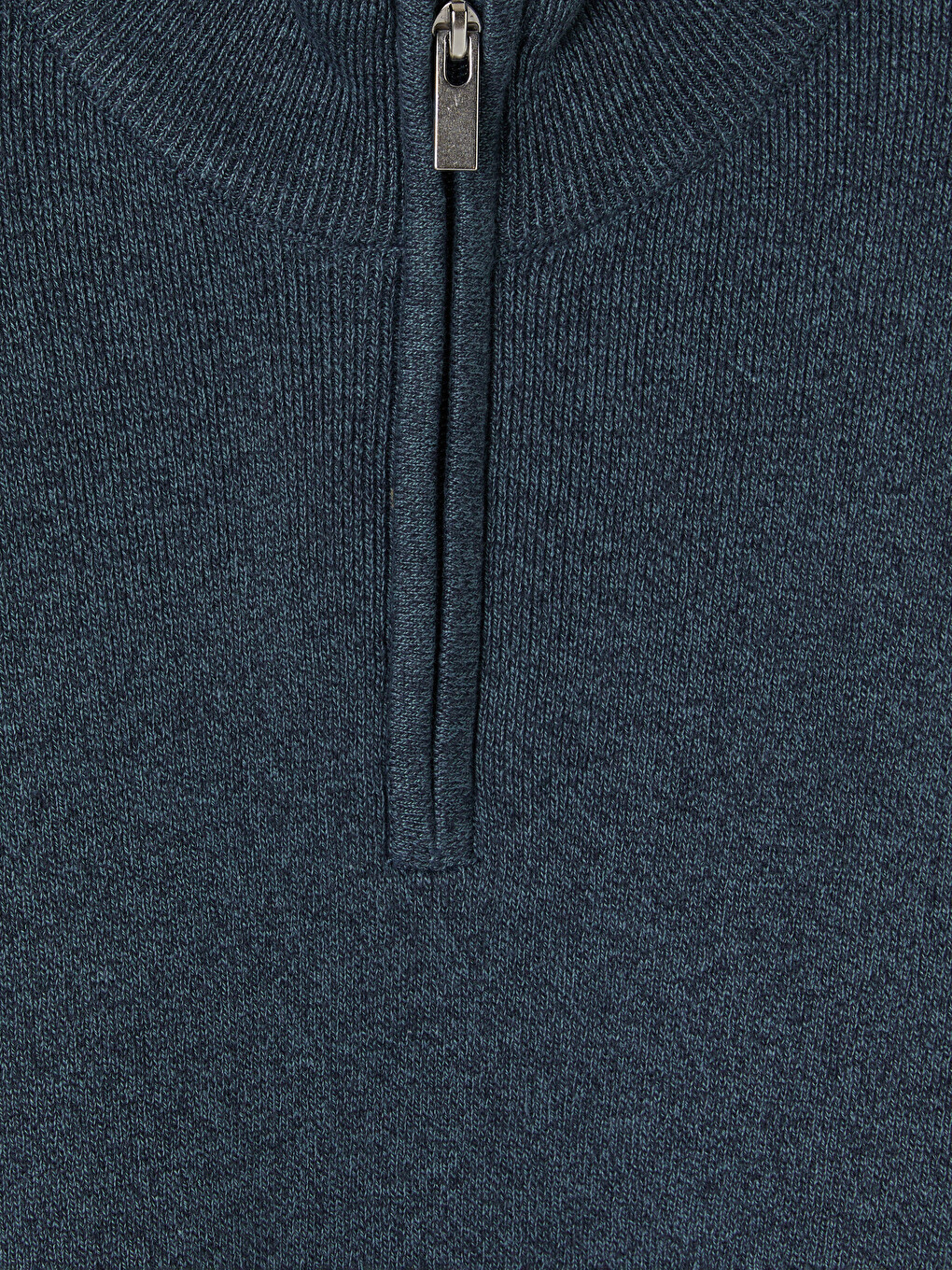 Pulover Tricotat Mock Neck Bărbați-5