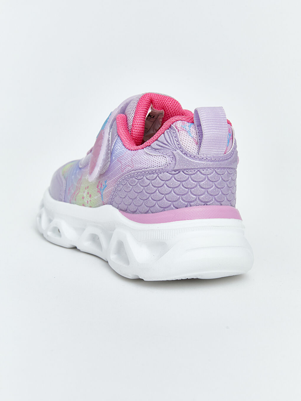 Lila Tabanı Işıklı Kız Çocuk Spor Ayakkabı-5