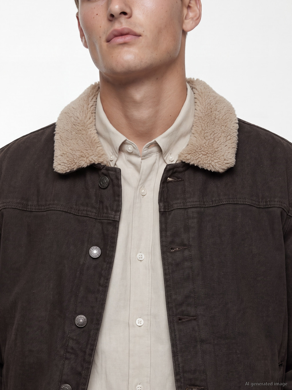 Regular Fit Men's Jean Coat-2