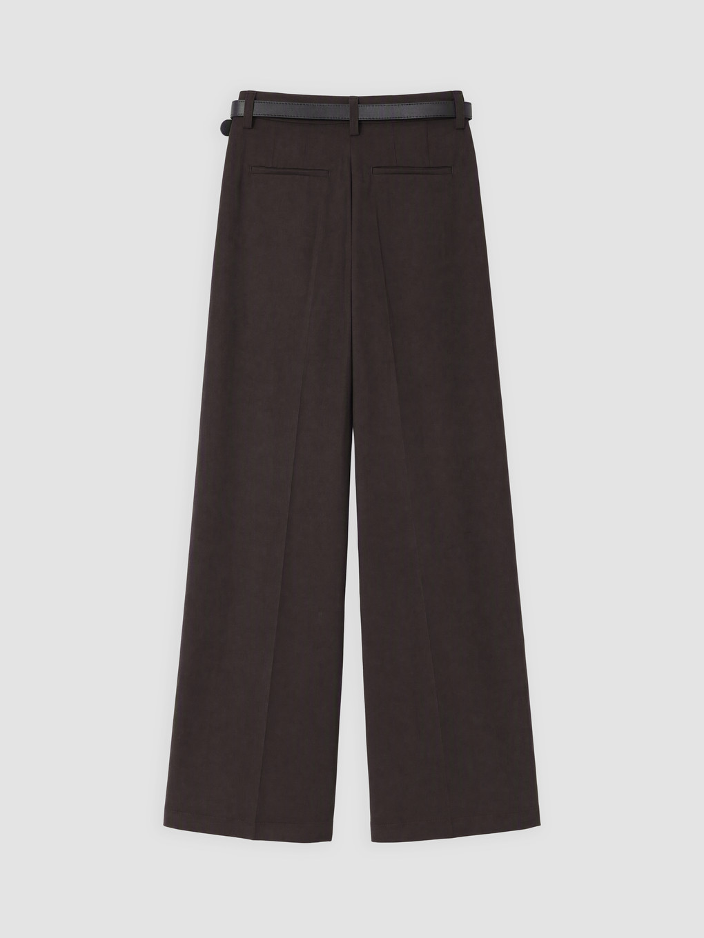Belted Women's Fabric Trousers-5