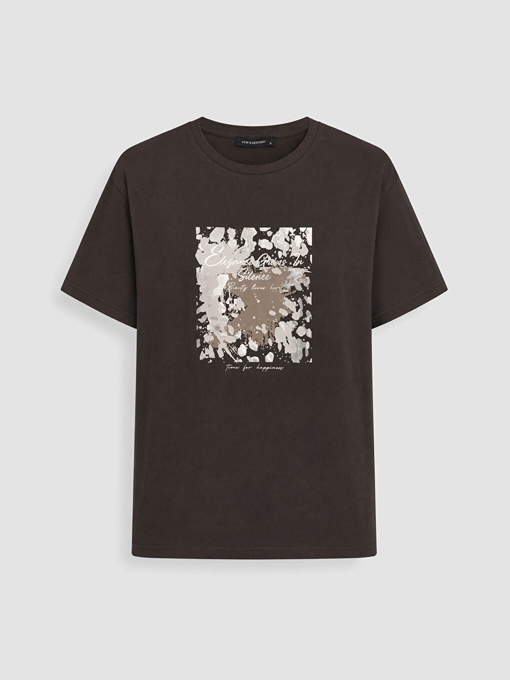 Printed %100 Cotton Women's T-shirt-4