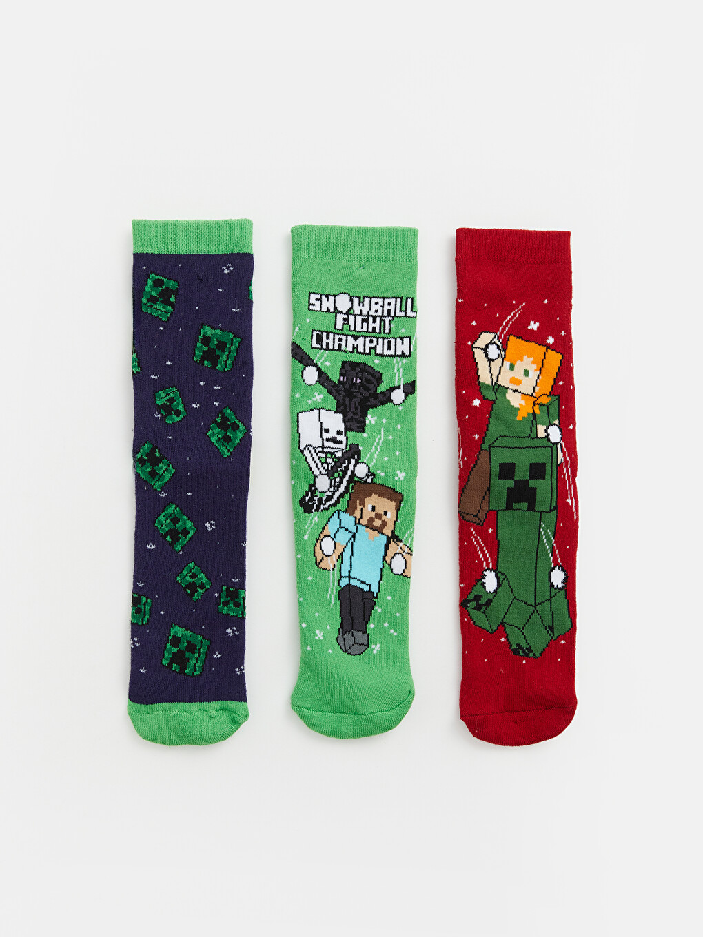 3-pack Minecraft Printed Boys' Ankle Socks