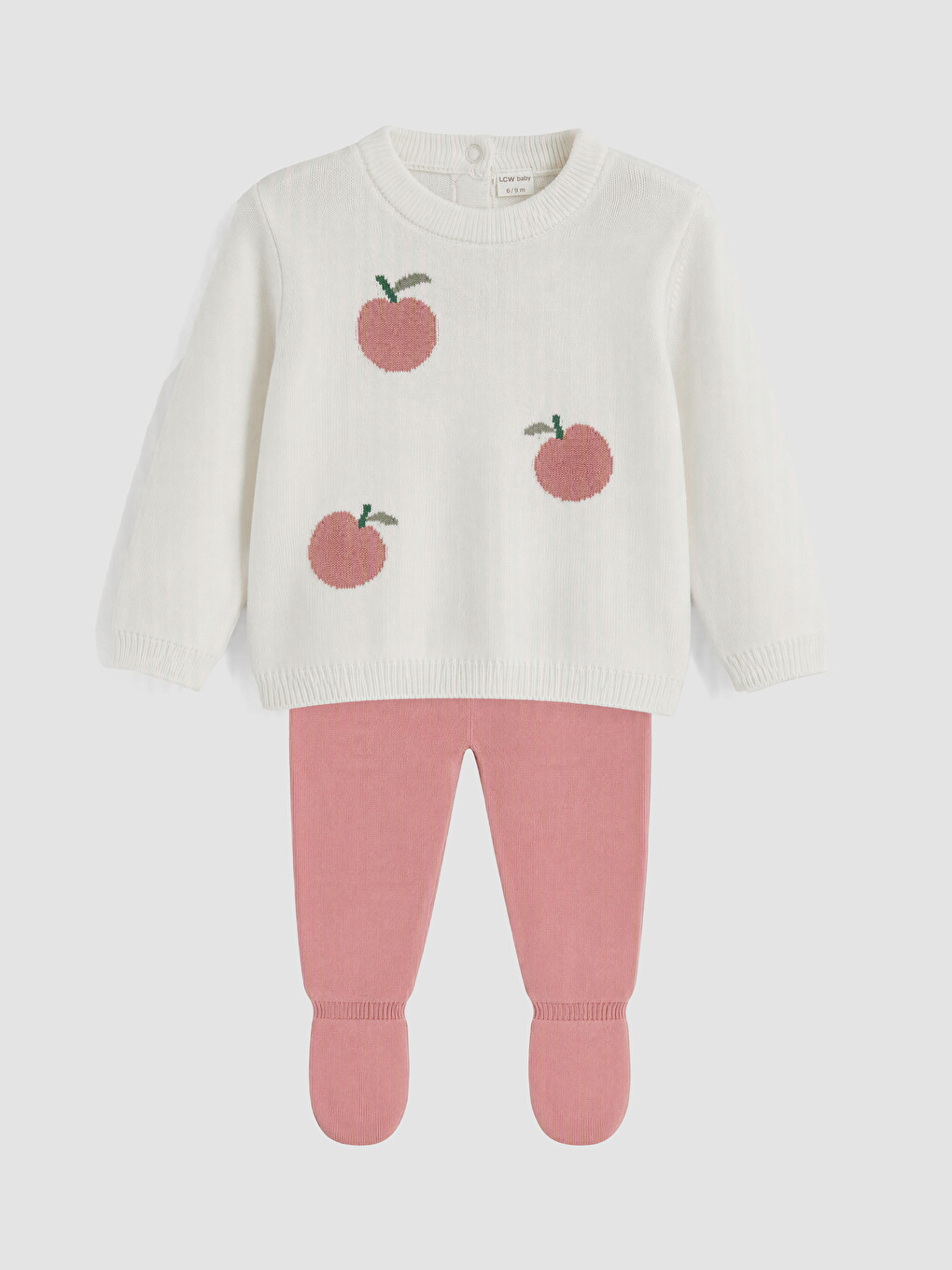 Patterned Baby Girls' Knitwear Set