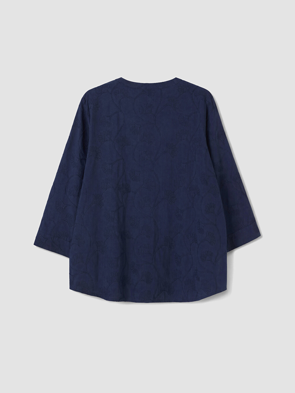 Notch Neck Embroidered Blouse-6