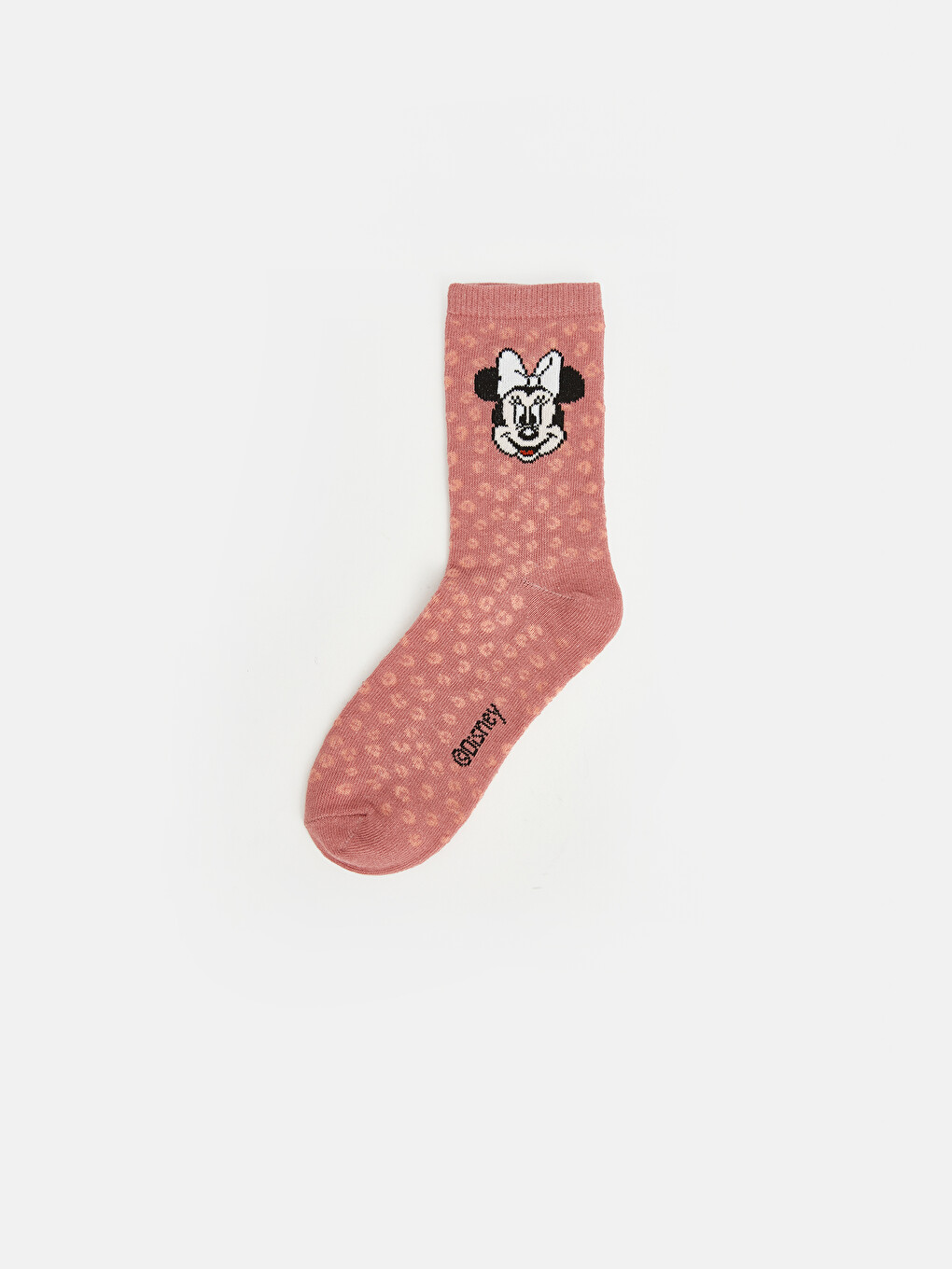 Pembe 5'li Minnie Mouse Kız Çocuk Soket Çorap-2