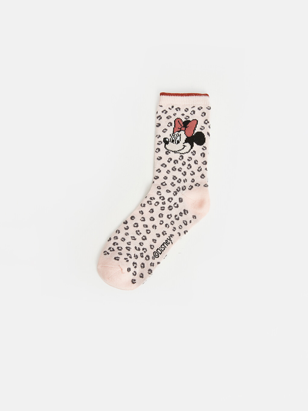 Pembe 5'li Minnie Mouse Kız Çocuk Soket Çorap-5
