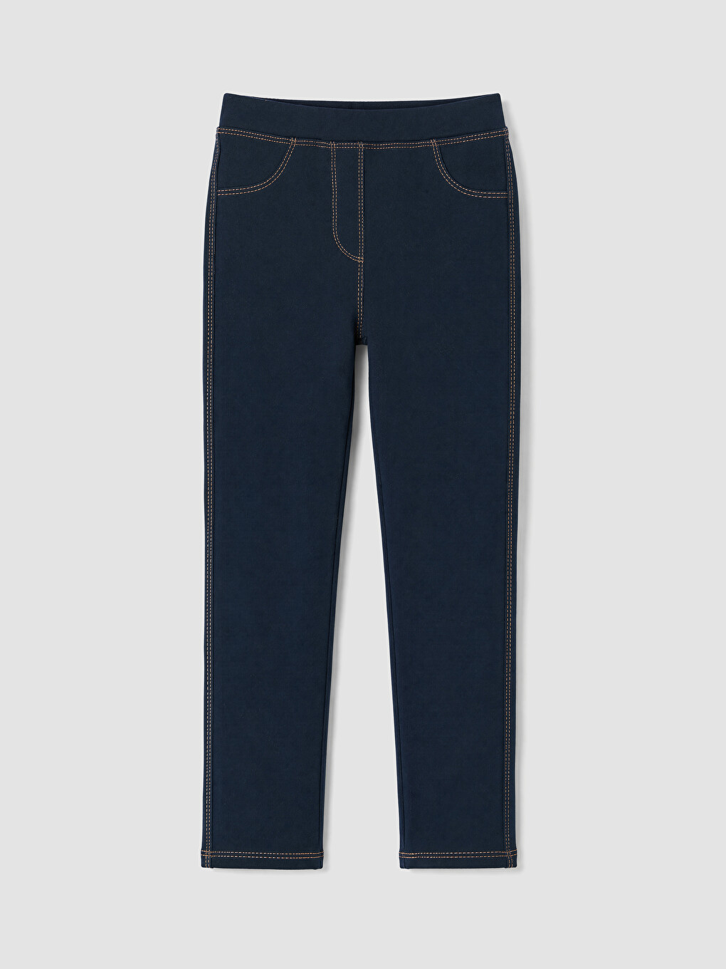 İndigo Kız Çocuk Denim Görünümlü Tayt