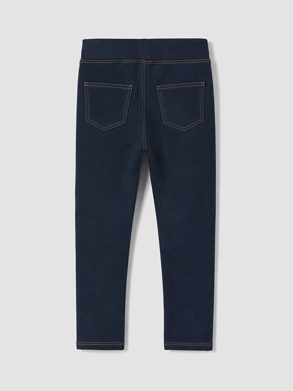 İndigo Kız Çocuk Denim Görünümlü Tayt-2