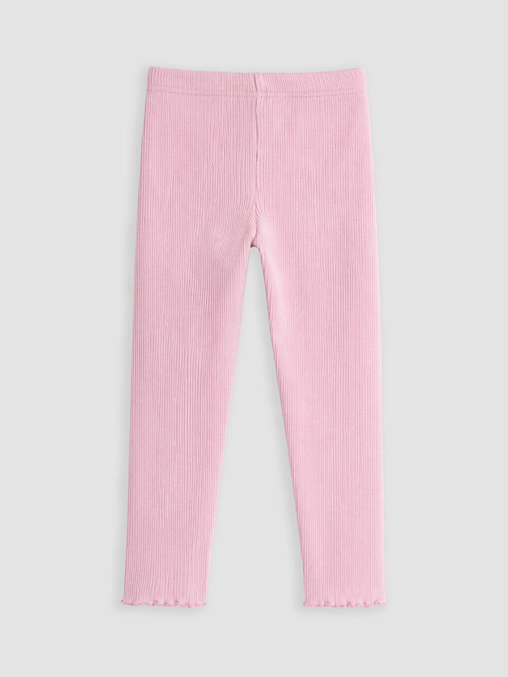 Pembe Beli Lastikli Kız Çocuk Tayt-2