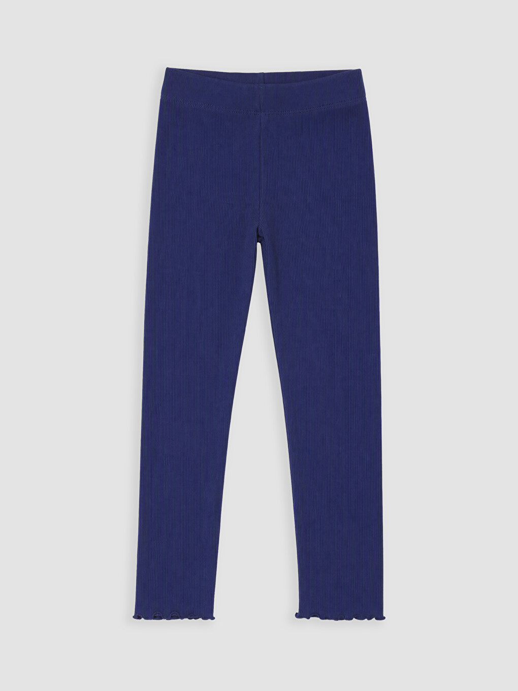 Ruffled Ribbed Girls' Leggings