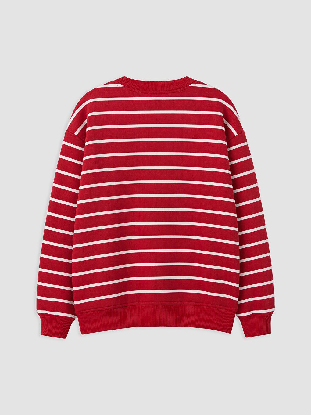 Kırmızı Nakışlı Erkek Çocuk Kalın Sweatshirt-2