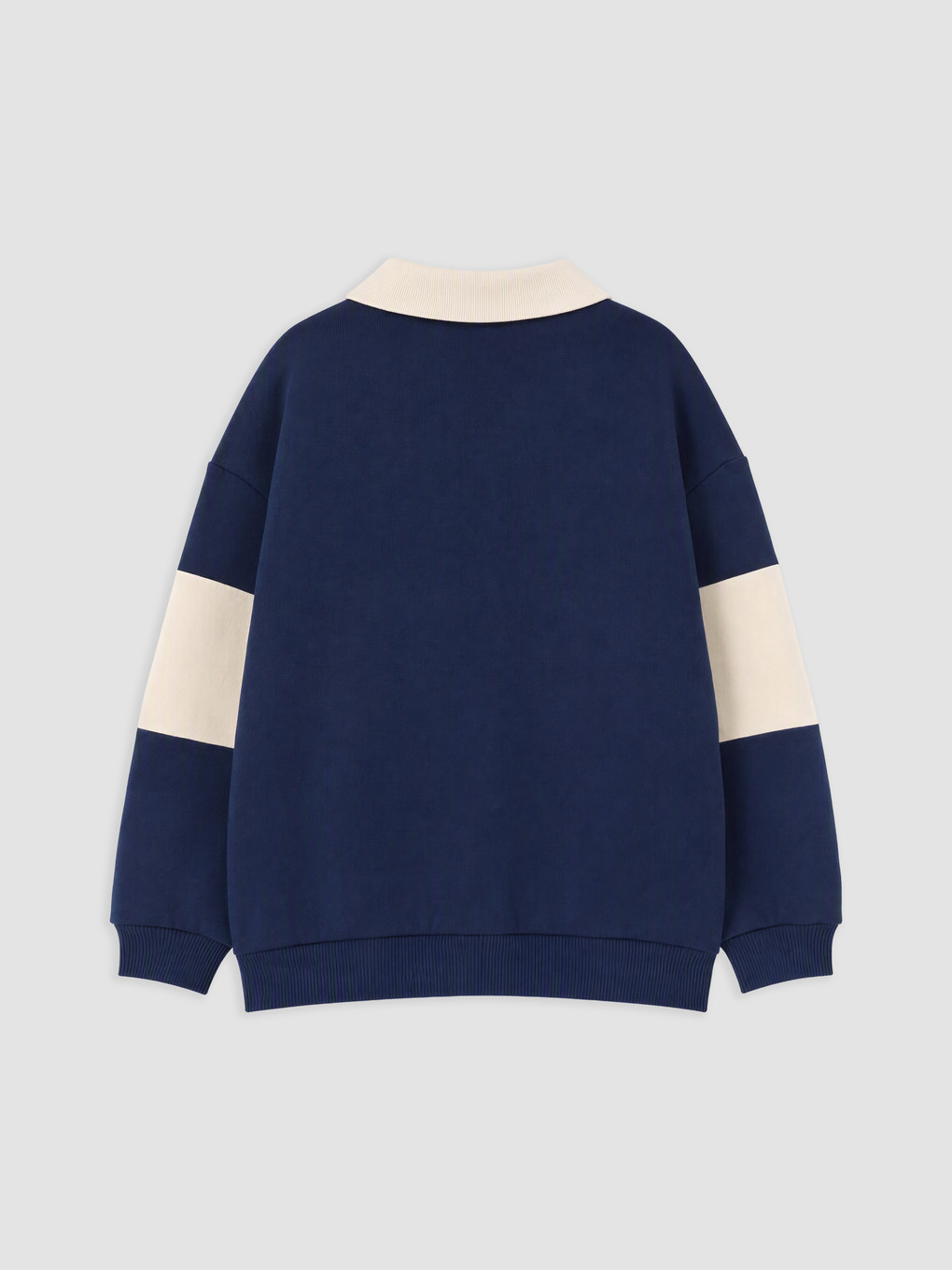 Polo Collar Men's Thick Sweatshirt-1