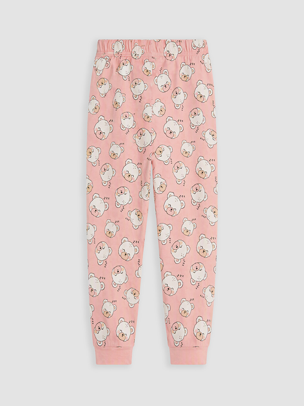 Pembe Desenli Kız Çocuk Pijama Alt-2