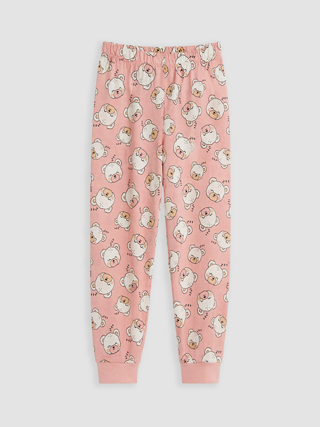 Pembe Baskılı Kız Çocuk Pijama Takımı-4