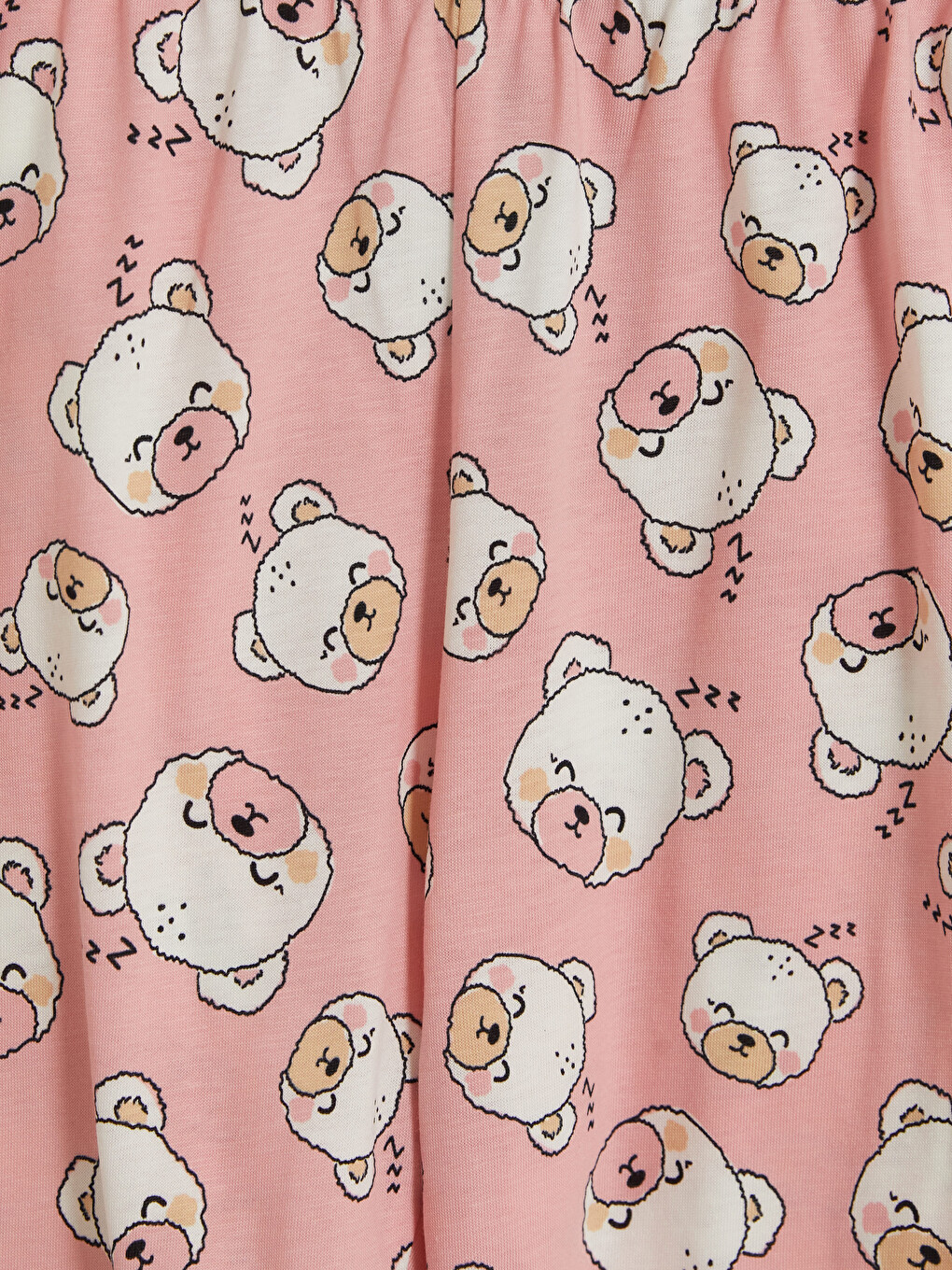 Pembe Baskılı Kız Çocuk Pijama Takımı-5