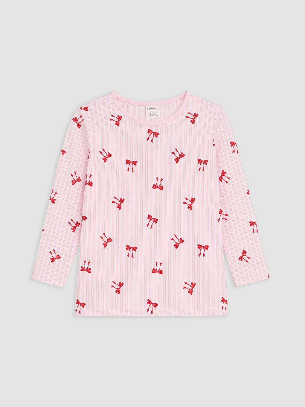 Pembe Desenli Kız Çocuk Pijama Takımı-1