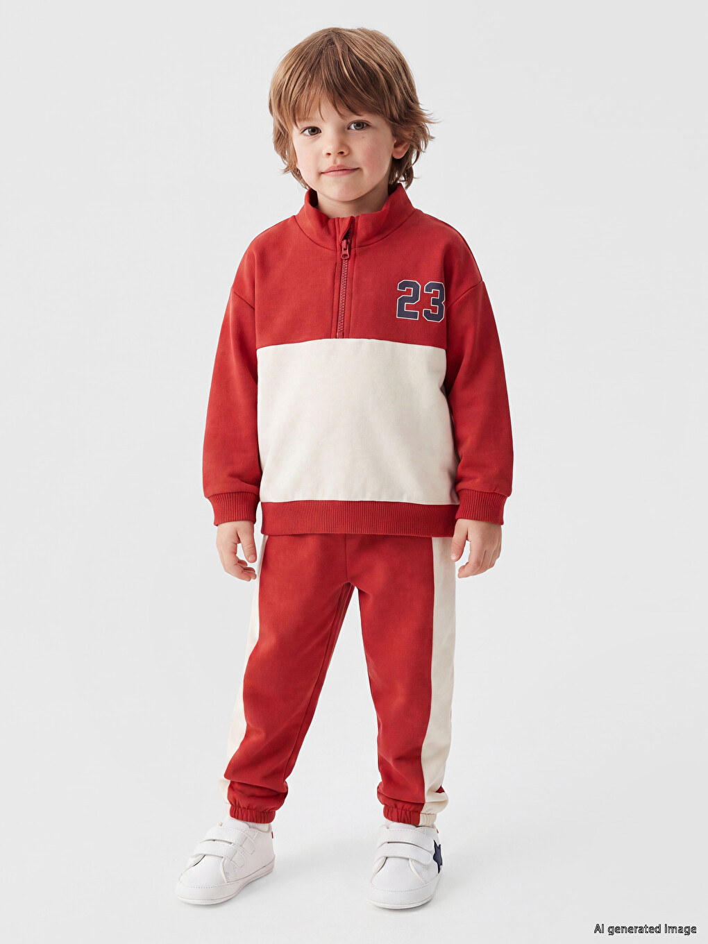 Color Blocked Baby Boys' Sweatshirt And Sweatpants-2