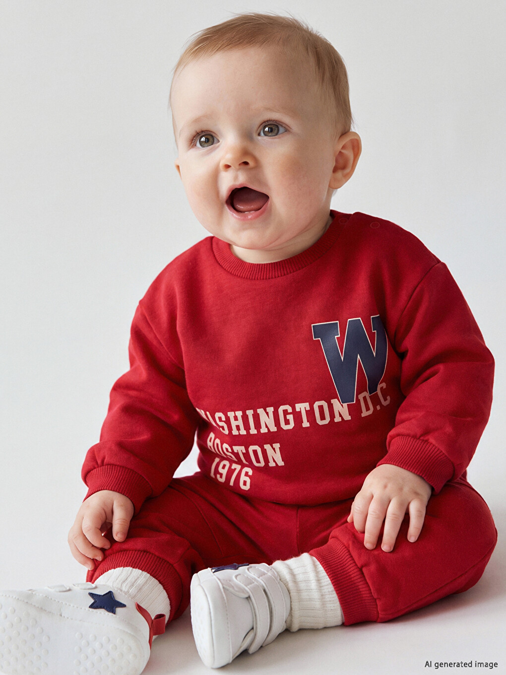 Washington Printed Baby Boys' Tracksuit Set