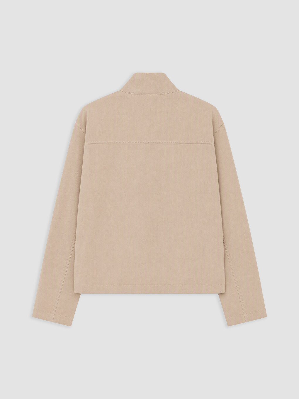 Bej Loose Fit Gabardin Erkek Ceket-1