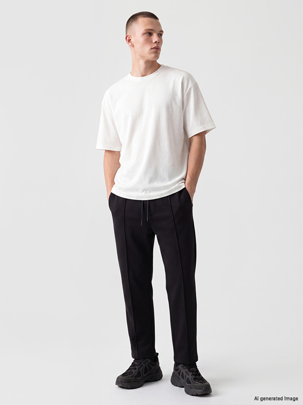 Loose Fit Men's Trousers-1