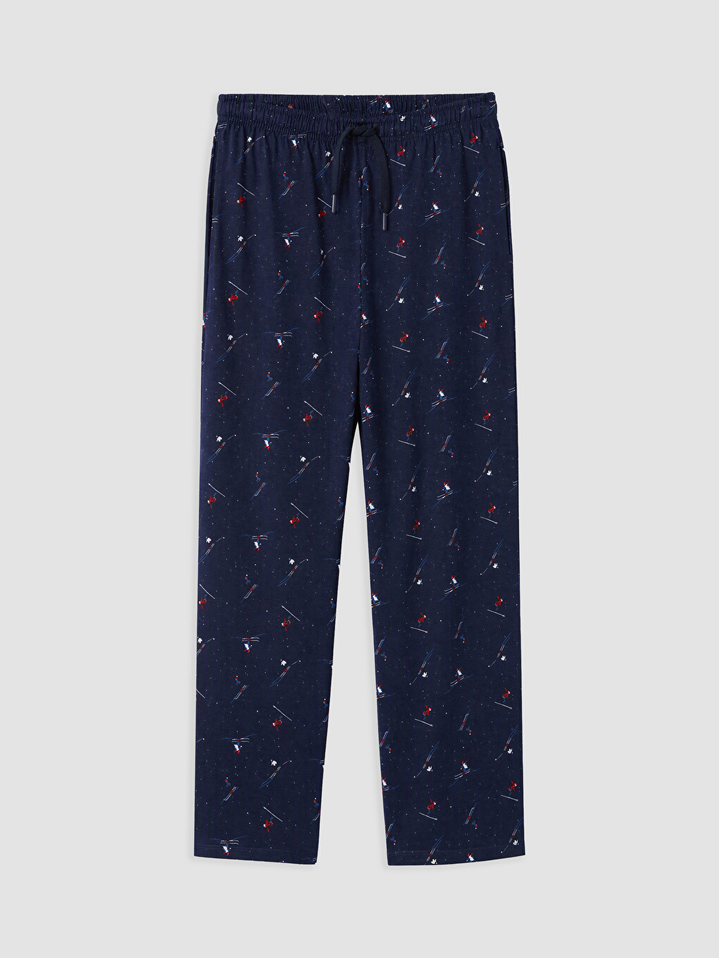 Lacivert Regular Fit Baskılı Erkek Pijama Alt-1
