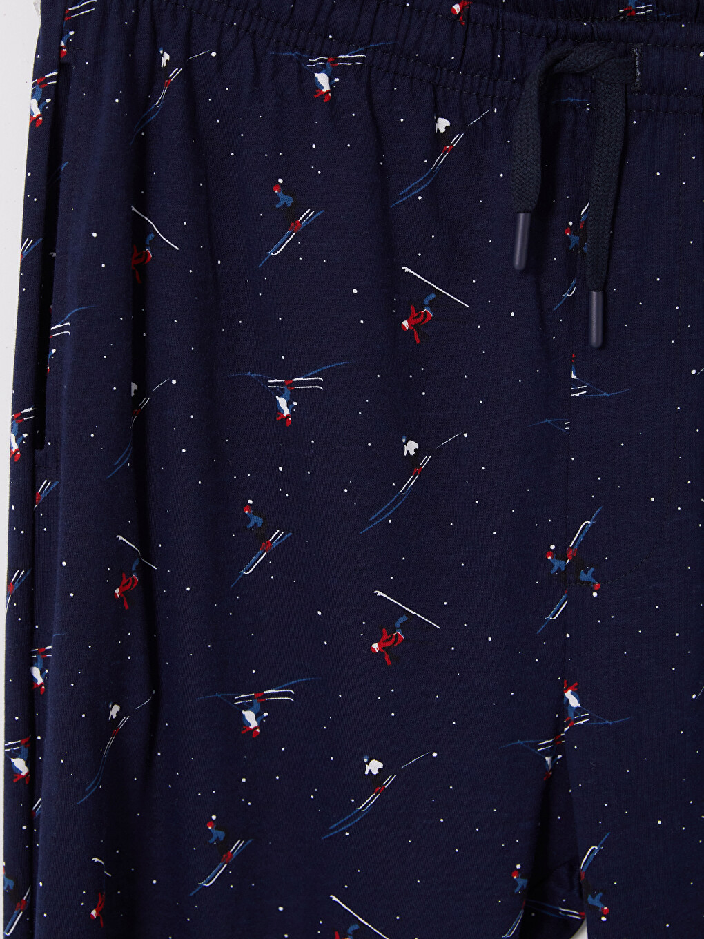 Lacivert Regular Fit Baskılı Erkek Pijama Alt-3