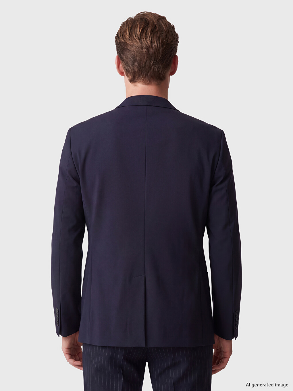 Lacivert Regular Fit Erkek Blazer Ceket-3