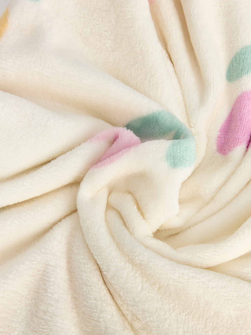 Floral Printed Plush Blanket 80x100 Cm-2