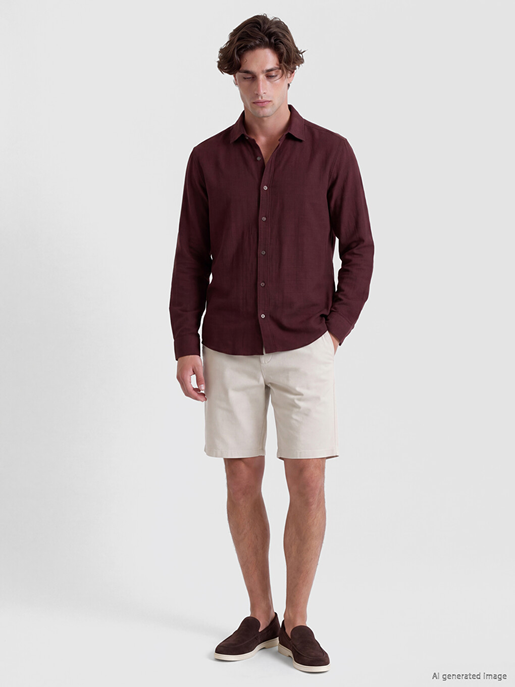 Regular Fit Dobby Men's Shirt-1