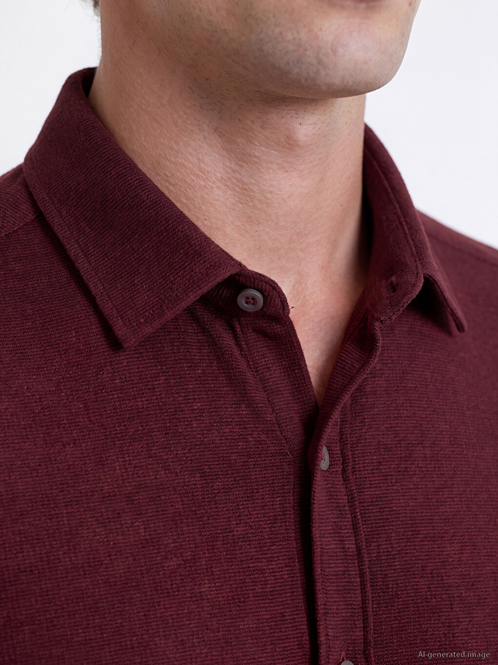 Regular Fit Dobby Men's Shirt-2