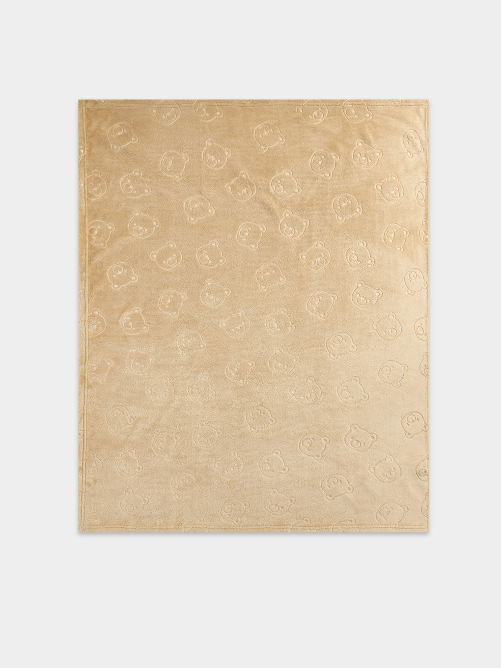 Bear Embroidered Baby Blanket 80x100 Cm-1