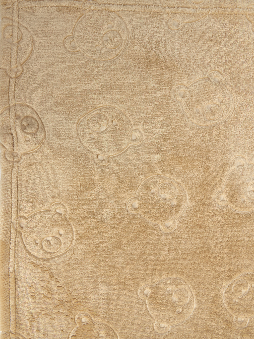 Bear Embroidered Baby Blanket 80x100 Cm-3