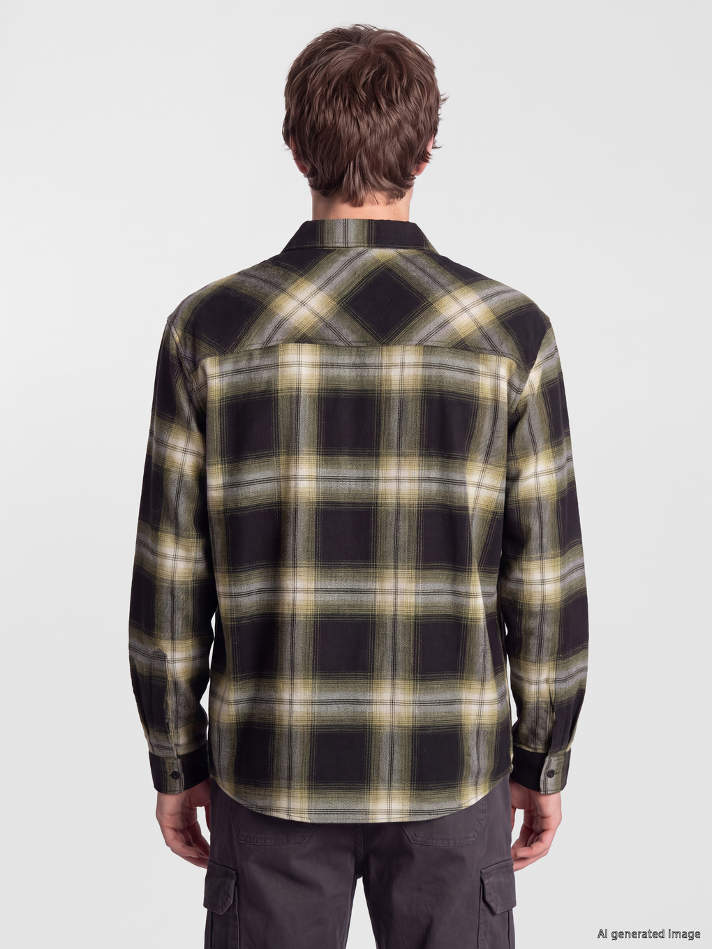 Cămașă Din Flanelă În Carouri Regular Fit Pentru Bărbați-4