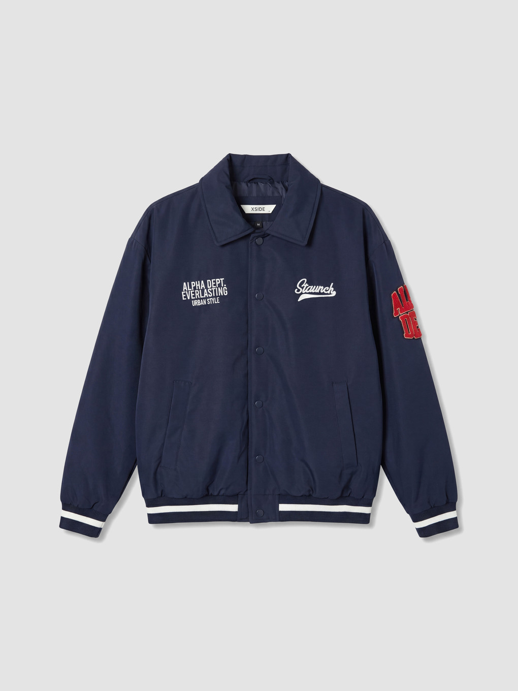 Mann Dunkelblau Jacke-5