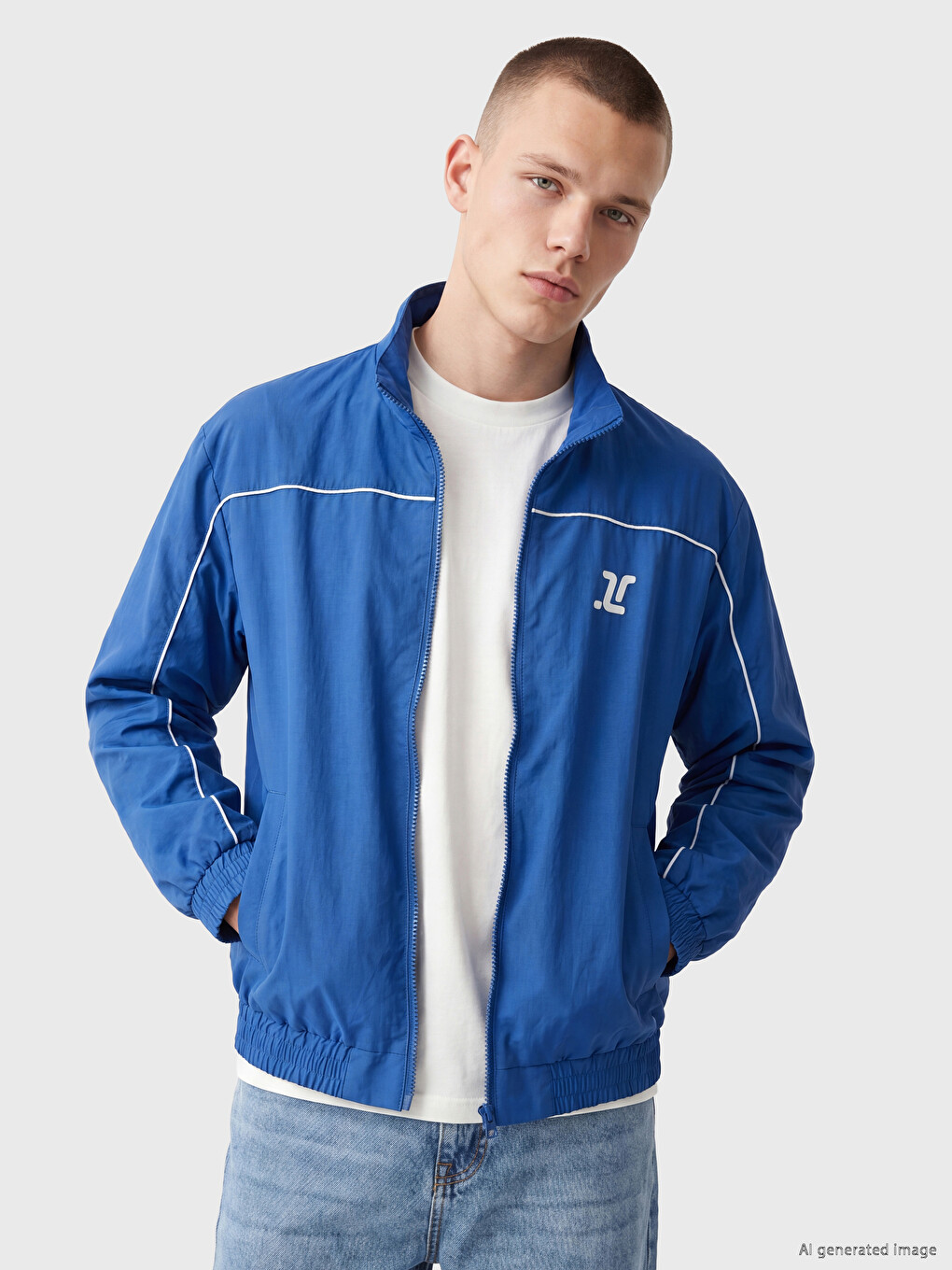 Man Blue Coat