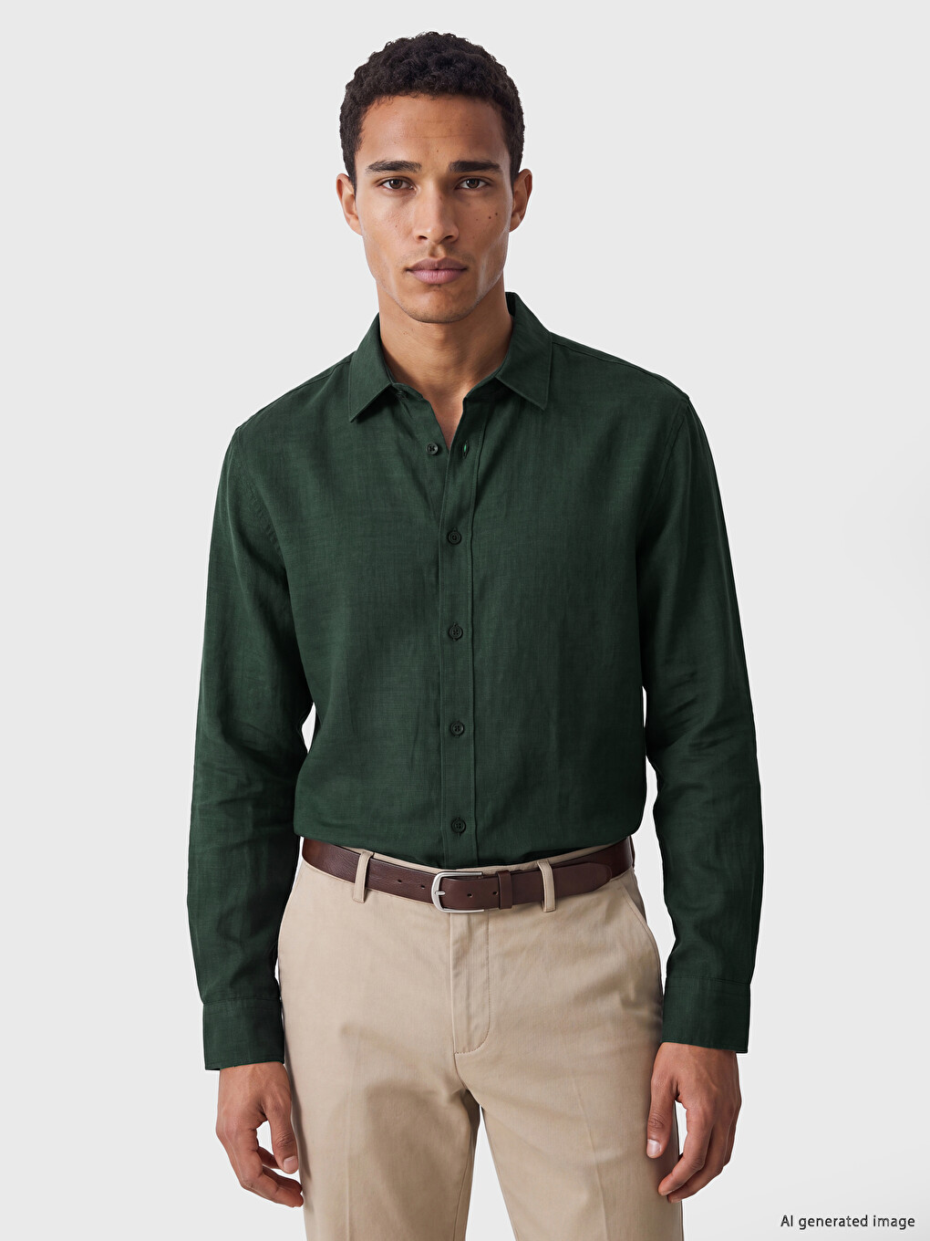 Regular Fit Dobby Men's Shirt