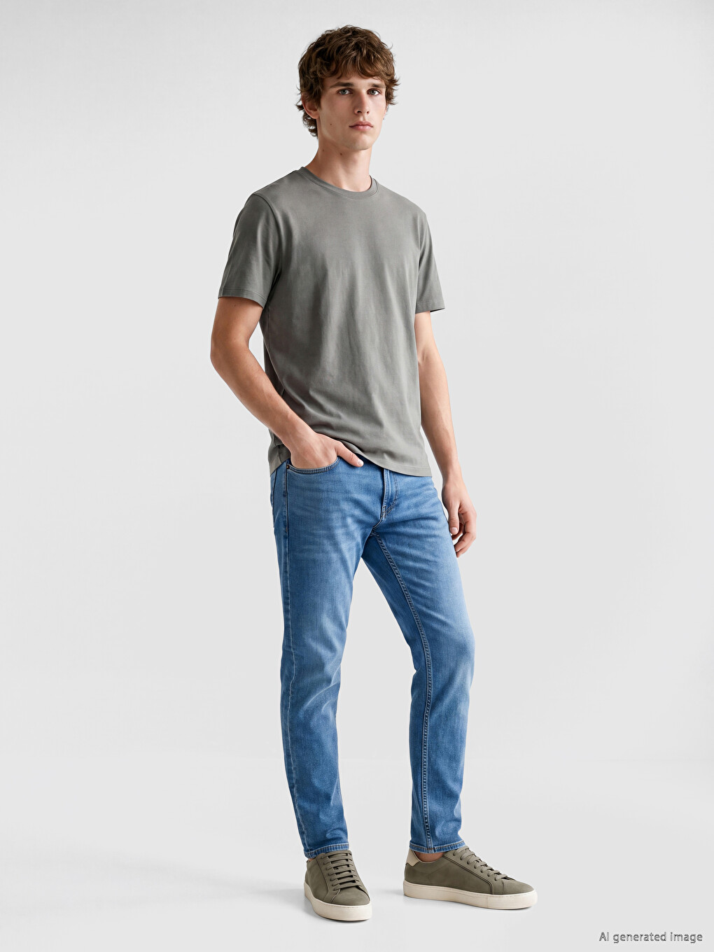 İndigo 750 Slim Fit Erkek Jean Pantolon-1