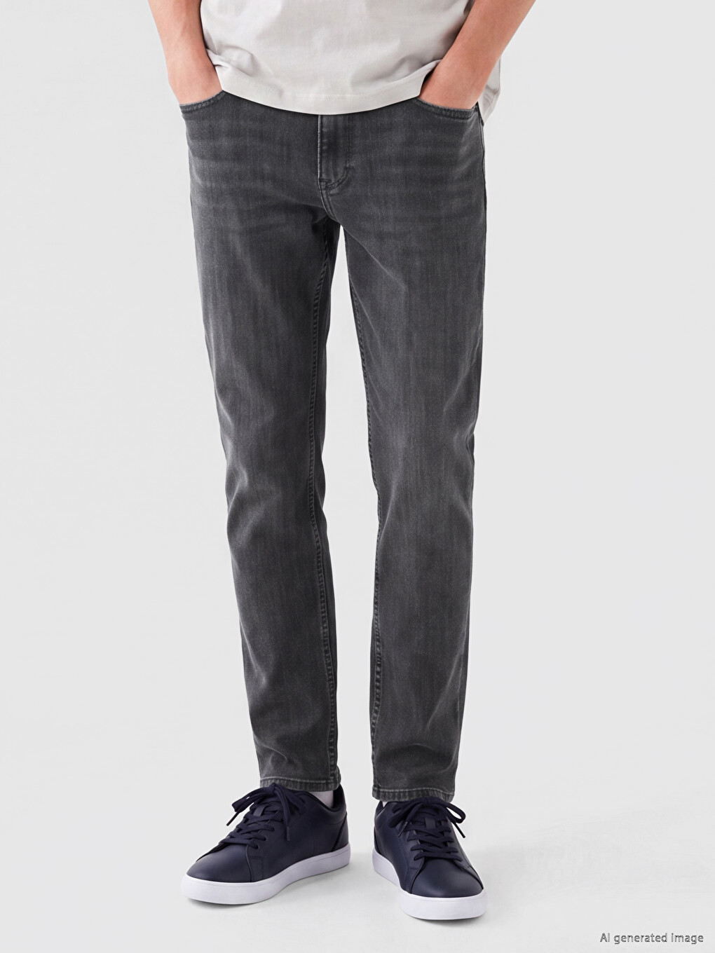 Gri 779 Regular Fit Erkek Jean Pantolon-1