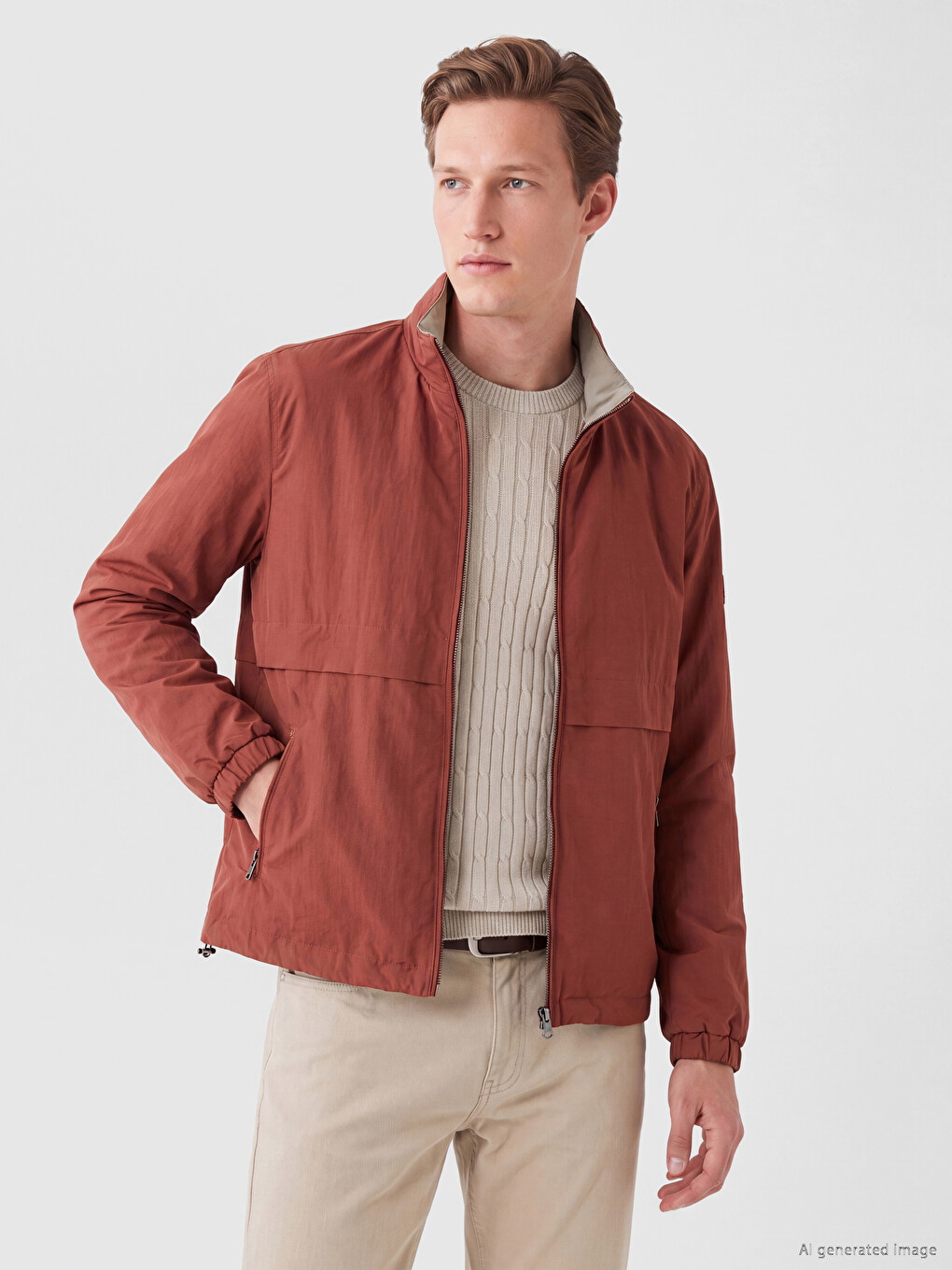 Turuncu Regular Fit Erkek Ceket