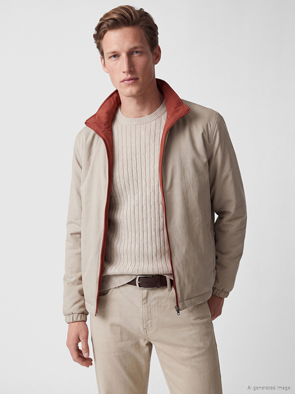 Turuncu Regular Fit Erkek Ceket-1
