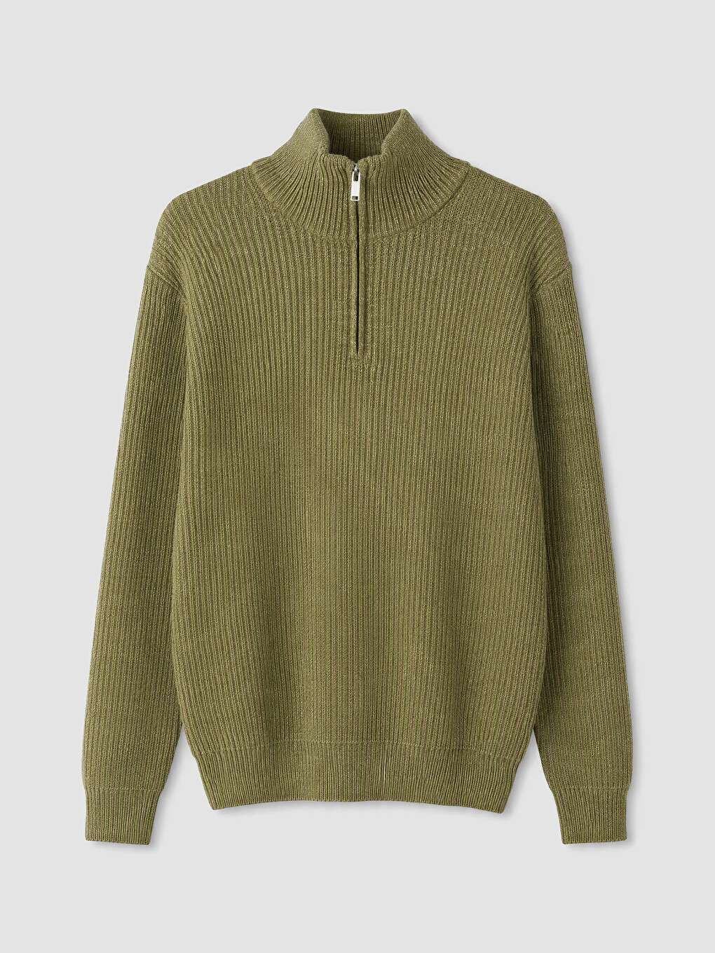 Mock Neck Men's Knitwear Sweater-4