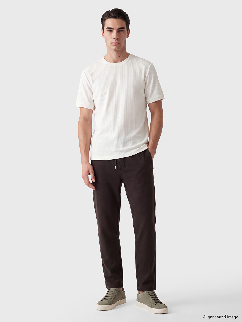 Man Brown Sweatpants
