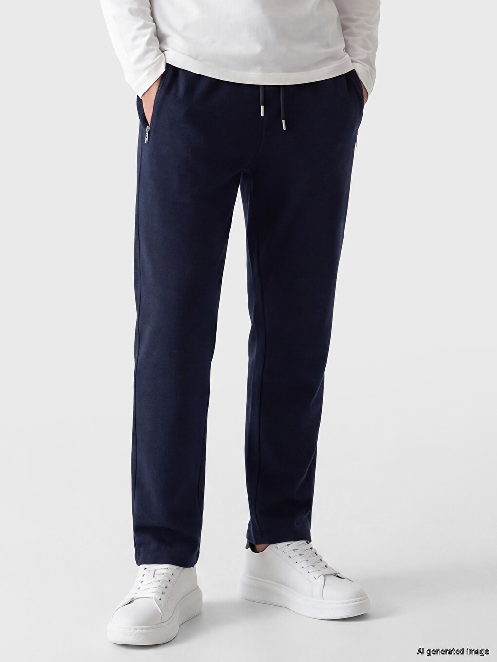 Man Navy Sweatpants-1