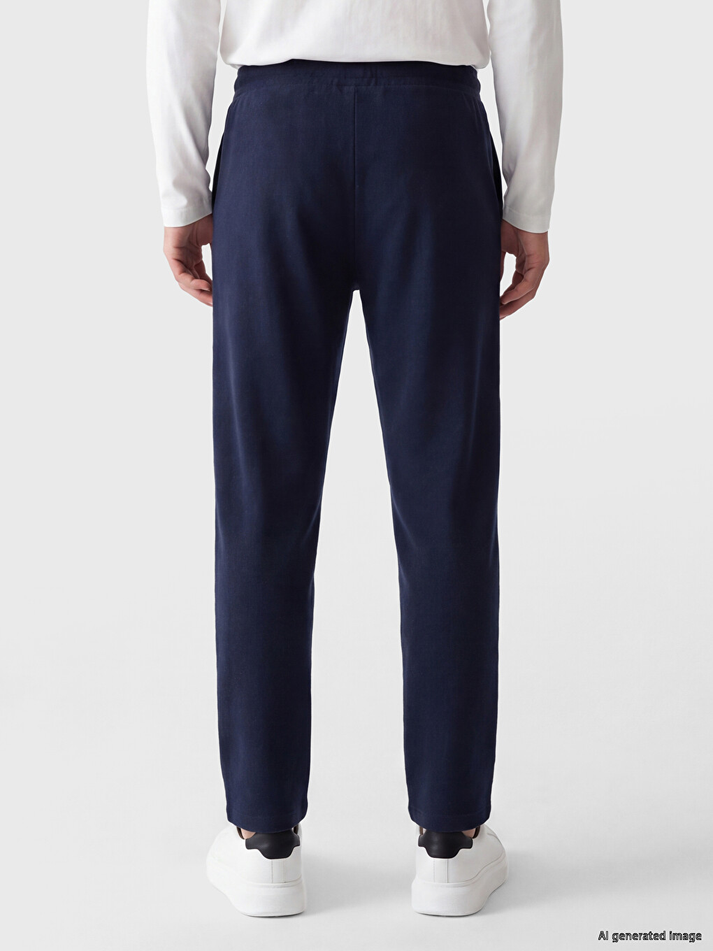 Man Navy Sweatpants-2