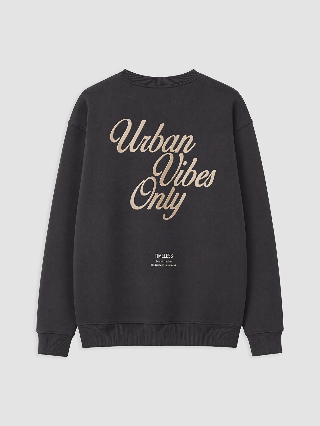 Crew Neck Embroidered Men's Sweatshirt-1