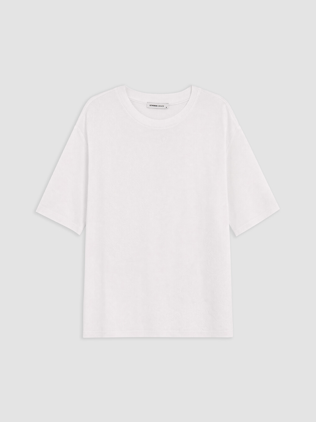 Μπλούζα T-shirt Με Σχέδια Με Στρογγυλή Λαιμόκοψη Για Γυναίκες-4