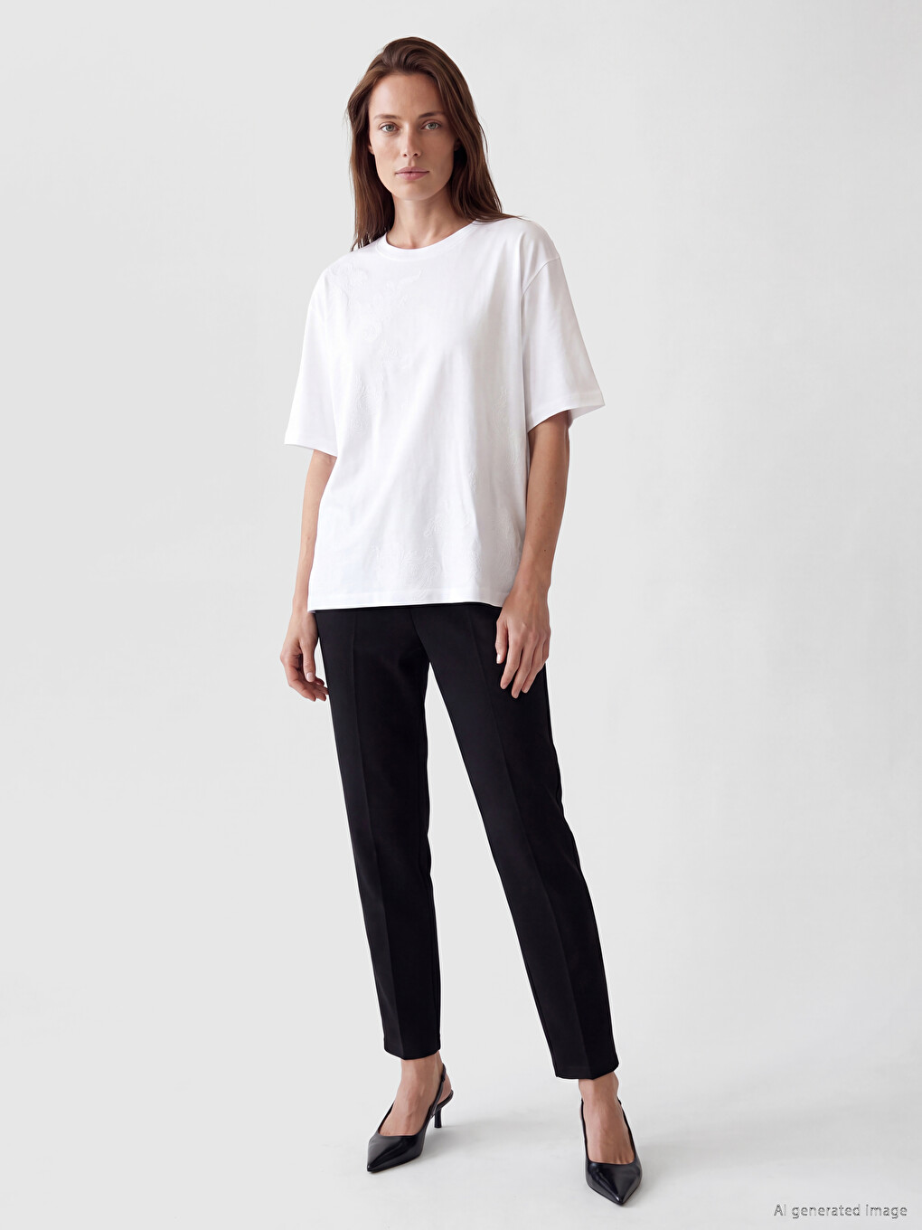 Μπλούζα T-shirt Με Σχέδια Με Στρογγυλή Λαιμόκοψη Για Γυναίκες
