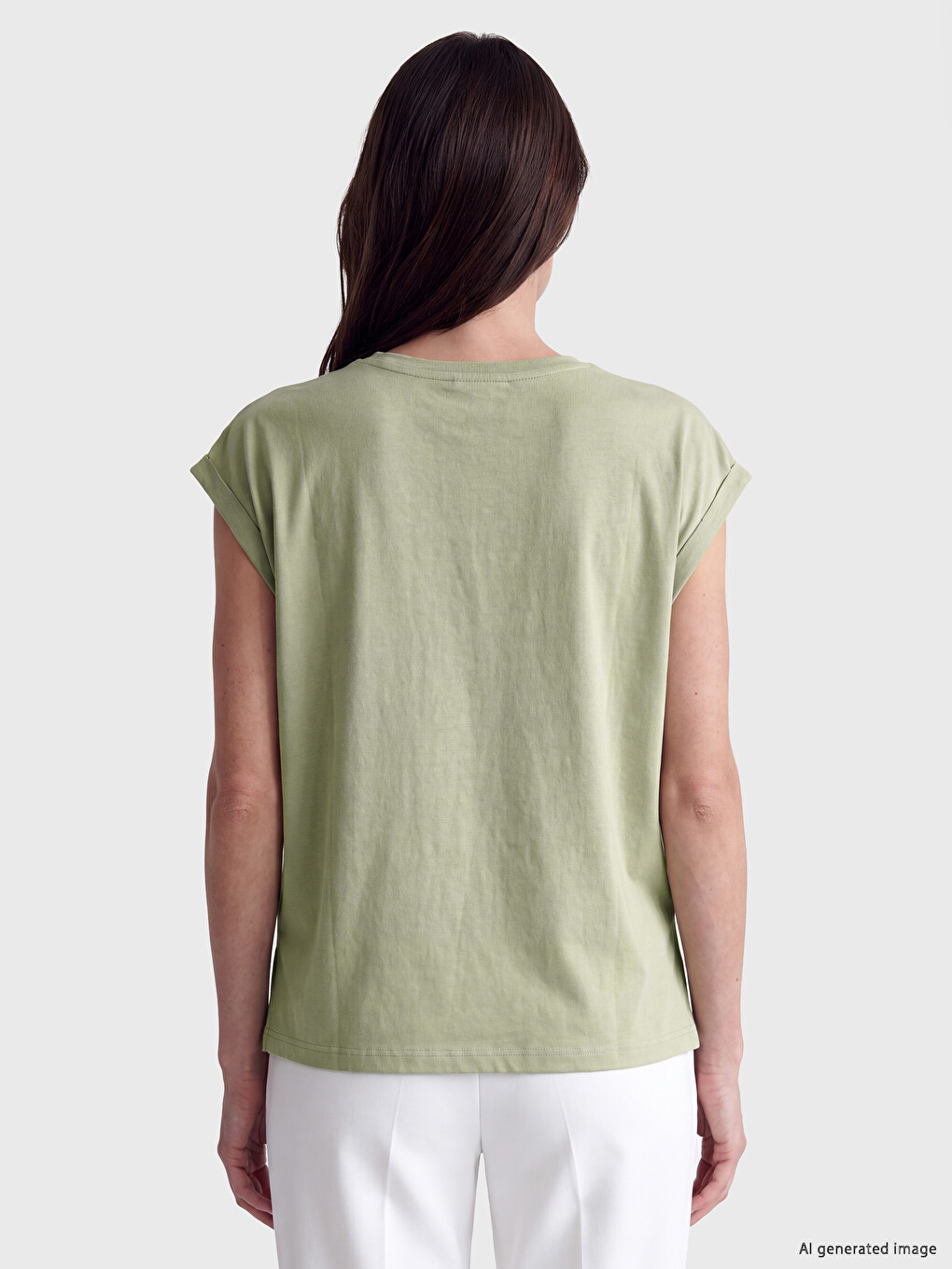 Embroidered 100% Cotton Women's T-shirt-3