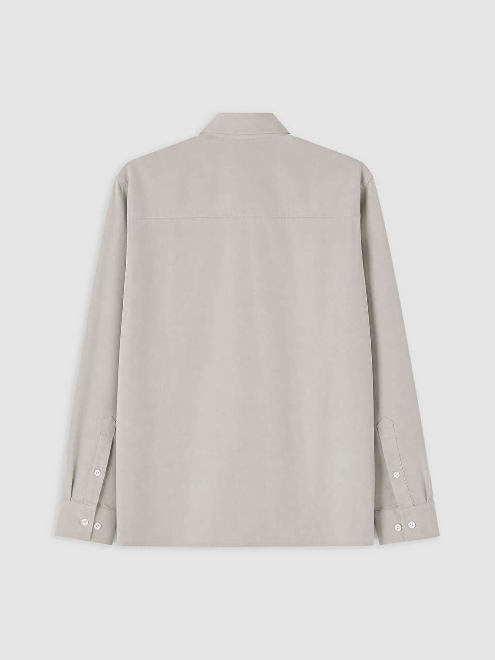 Bej Regular Fit Gabardin Erkek Gömlek-1