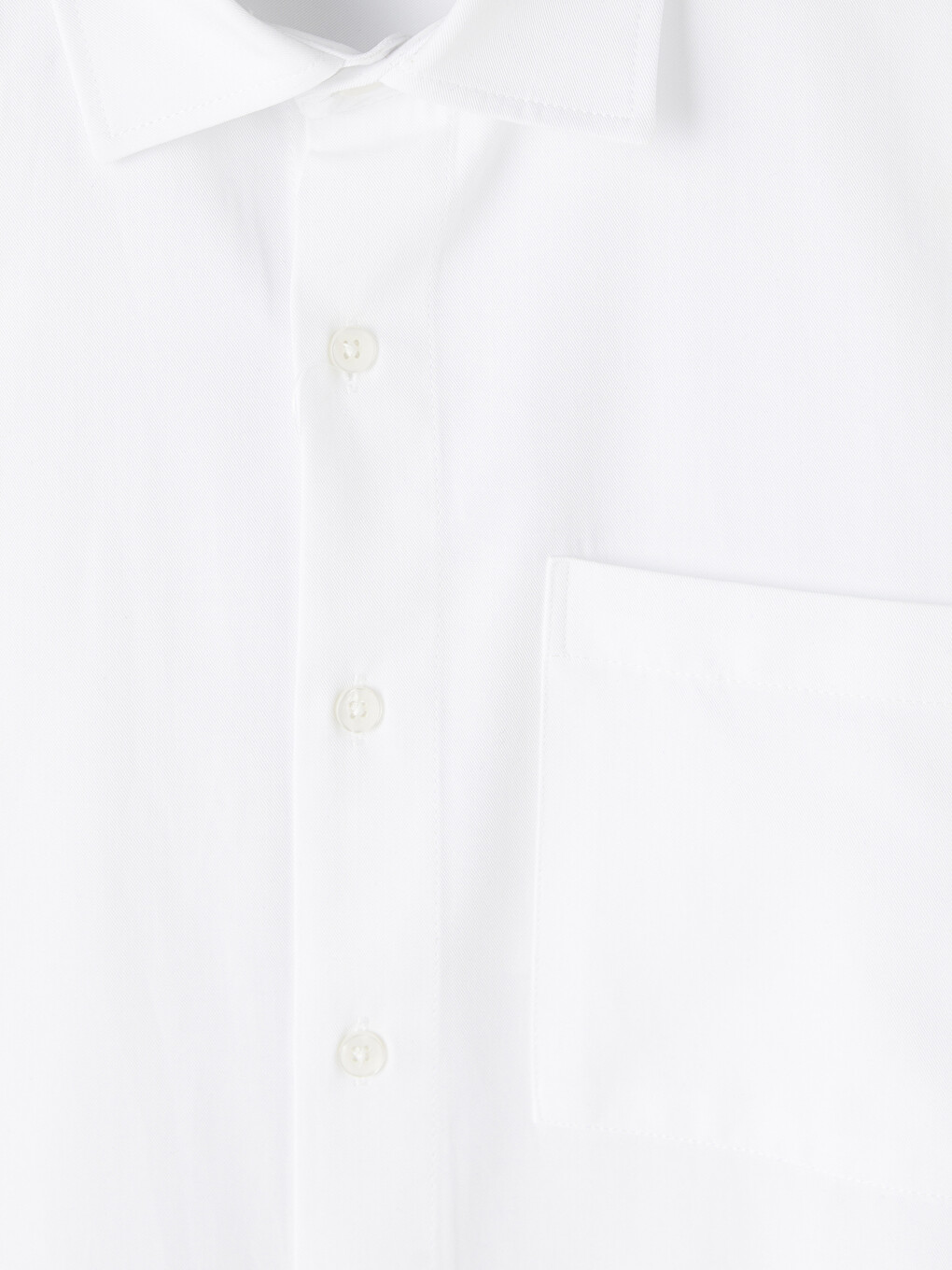 Beyaz Regular Fit Gabardin Erkek Gömlek-2